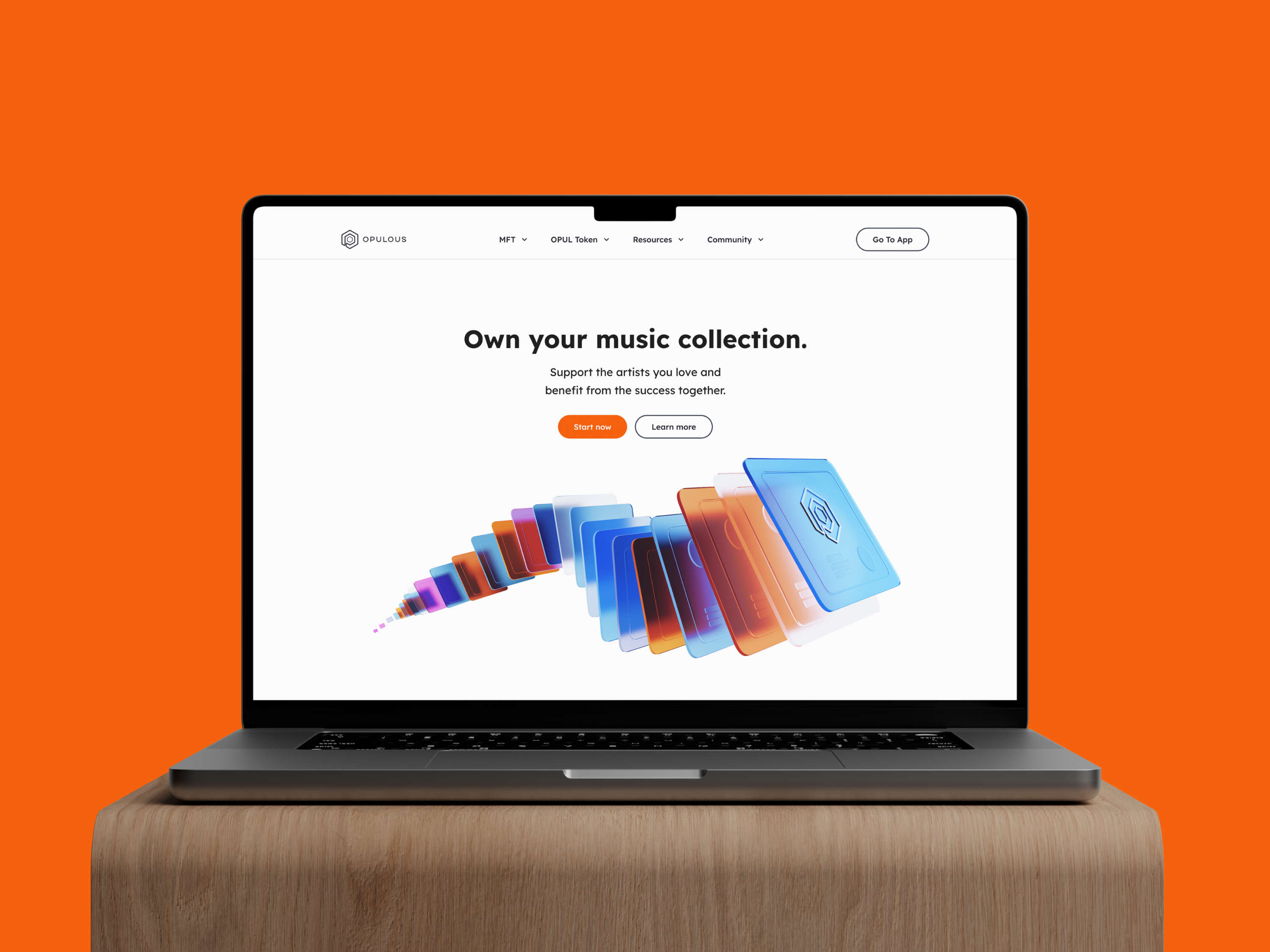 Opulous music blockchain platform website interface for music fungible tokens and artist fan investment